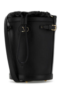 VALENTINO GARAVANI Valentino Garavani Women Black Leather Antibes Bucket Bag