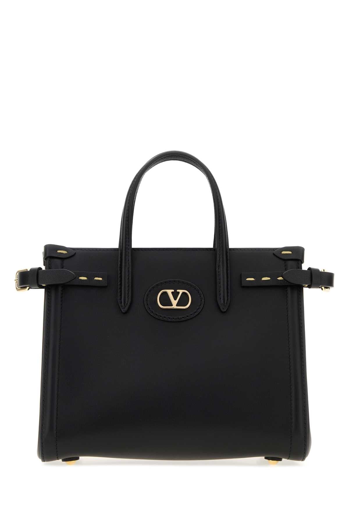 VALENTINO GARAVANI Valentino Garavani Women Black Leather Antibes Handbag