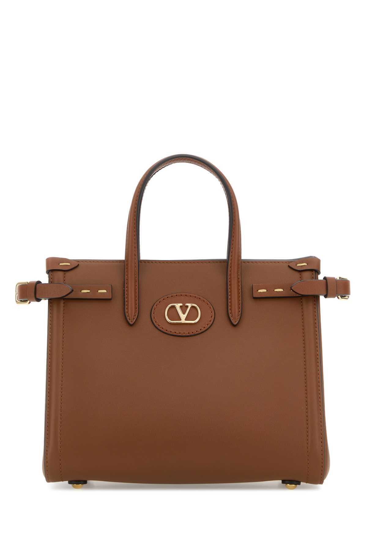 VALENTINO GARAVANI Valentino Garavani Women Brown Leather Antibes Handbag