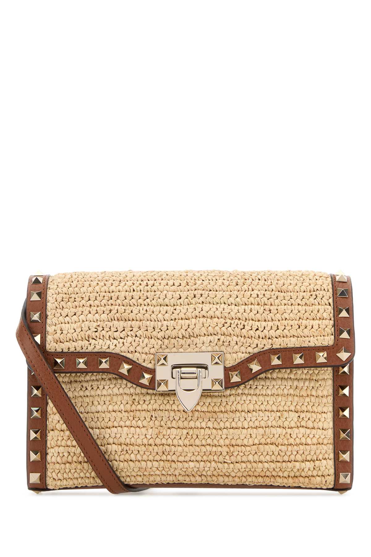 VALENTINO GARAVANI Valentino Garavani Women Raffia Rockstud Crossbody Bag