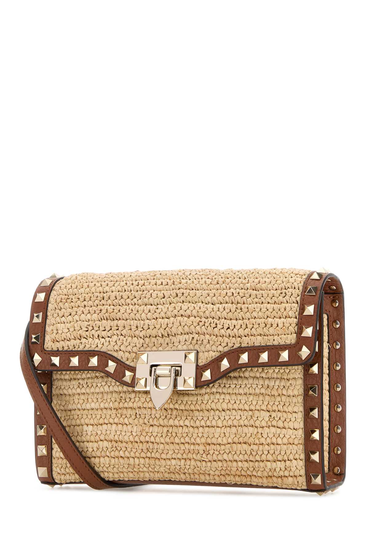 VALENTINO GARAVANI Valentino Garavani Women Raffia Rockstud Crossbody Bag