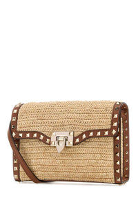 VALENTINO GARAVANI Valentino Garavani Women Raffia Rockstud Crossbody Bag