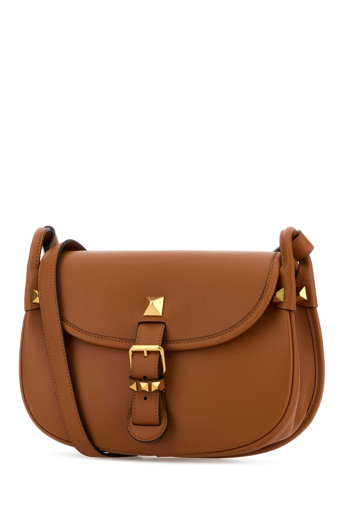 VALENTINO GARAVANI Valentino Garavani Women Caramel Leather Flaneuse Crossbody Bag