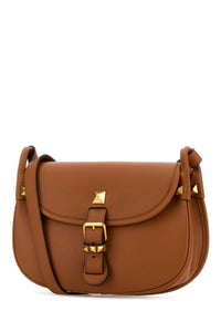 VALENTINO GARAVANI Valentino Garavani Women Caramel Leather Flaneuse Crossbody Bag