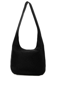 Bottega Veneta Men Black Nappa Leather Crossbody Bag