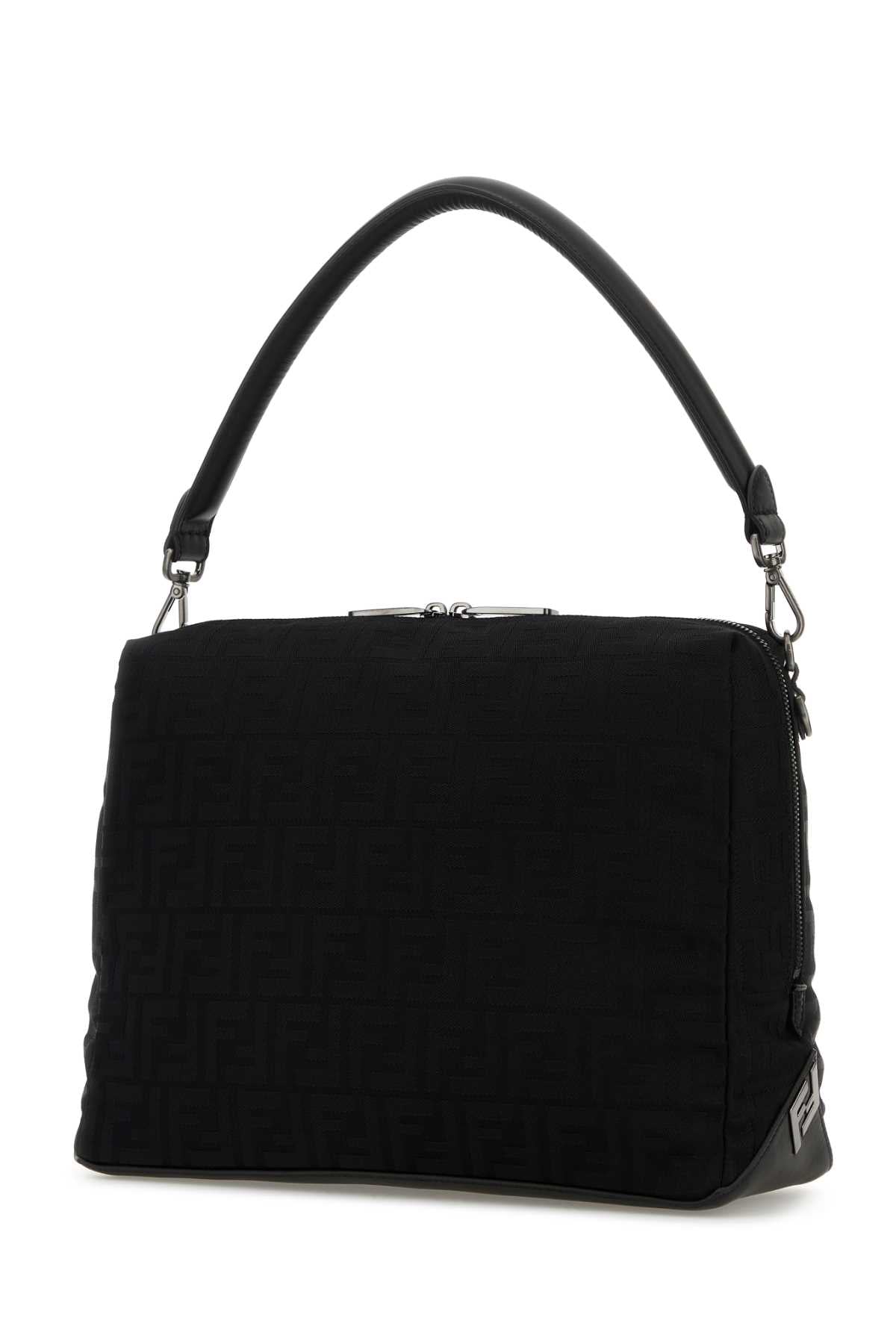 Fendi Men Black Nylon Large Fendi Lui Handbag
