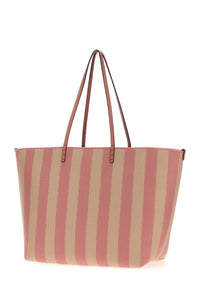 Fendi Women Embroidered Canvas Reversible Shopping Bag