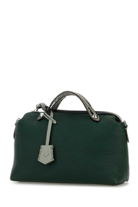 Fendi Women Bottle Green Leather Medium By The Way Handbag
