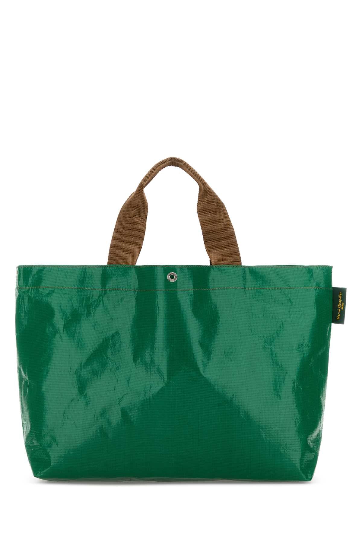 Herve' Chapelier Women Grass Green Canvas 2012Pp Shopping Bag