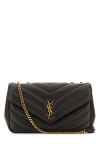 SAINT LAURENT Saint Laurent Women Dark Brown Leather Medium Loulou Shoulder Bag