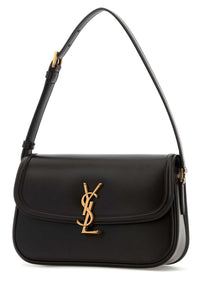 Saint Laurent Women Dark Brown Leather Solferino Shoulder Bag