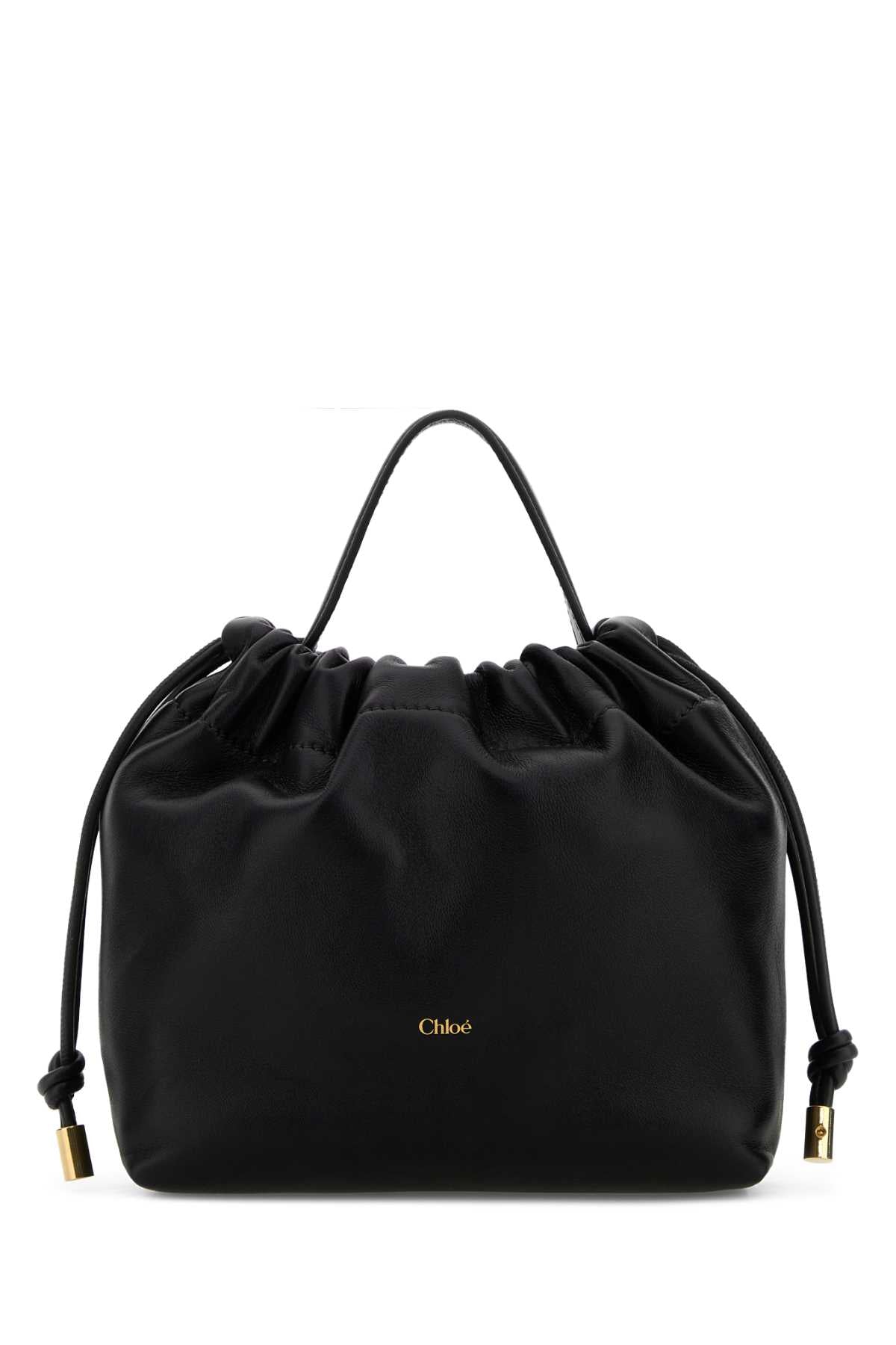 Chloe Women Black Leather Mini Chloe Icons Handbag