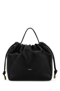 Chloe Women Black Leather Mini Chloe Icons Handbag