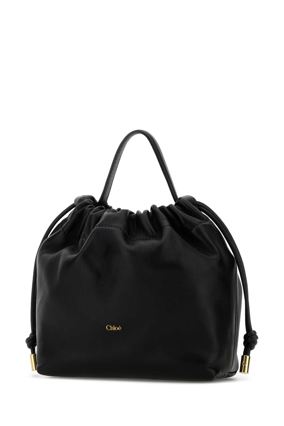Chloe Women Black Leather Mini Chloe Icons Handbag