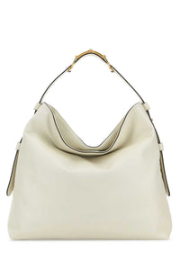 Gucci Women White Leather Large Gucci Beatrix Shopping Bag