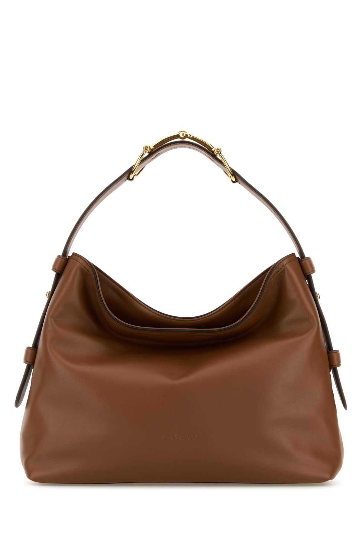Gucci Women Caramel Leather Medium Gucci Beatrix Shopping Bag
