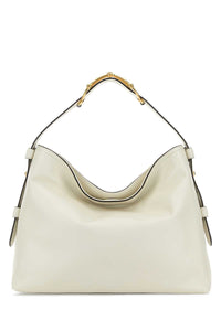 Gucci Women White Leather Medium Gucci Beatrix Shopping Bag