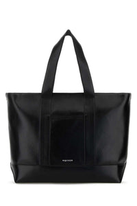 ALEXANDER MCQUEEN Alexander Mcqueen Men Black Leather Shopping Bag
