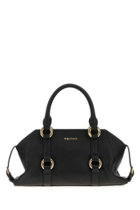 ALEXANDER MCQUEEN Alexander Mcqueen Women Black Leather Small Farringdon Handbag