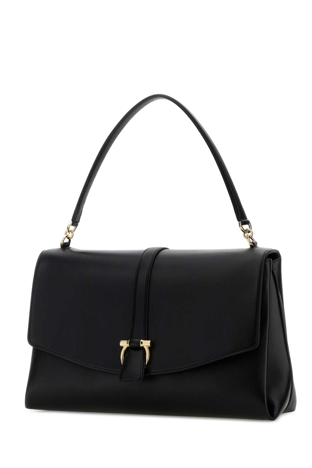 SALVATORE FERRAGAMO Salvatore Ferragamo Women Black Leather Shoulder Bag