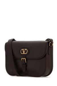 Valentino Garavani Men Chocolate Leather Antibes Crossbody Bag