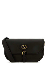 VALENTINO GARAVANI Valentino Garavani Men Black Leather Antibes Crossbody Bag