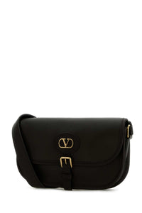 VALENTINO GARAVANI Valentino Garavani Men Black Leather Antibes Crossbody Bag