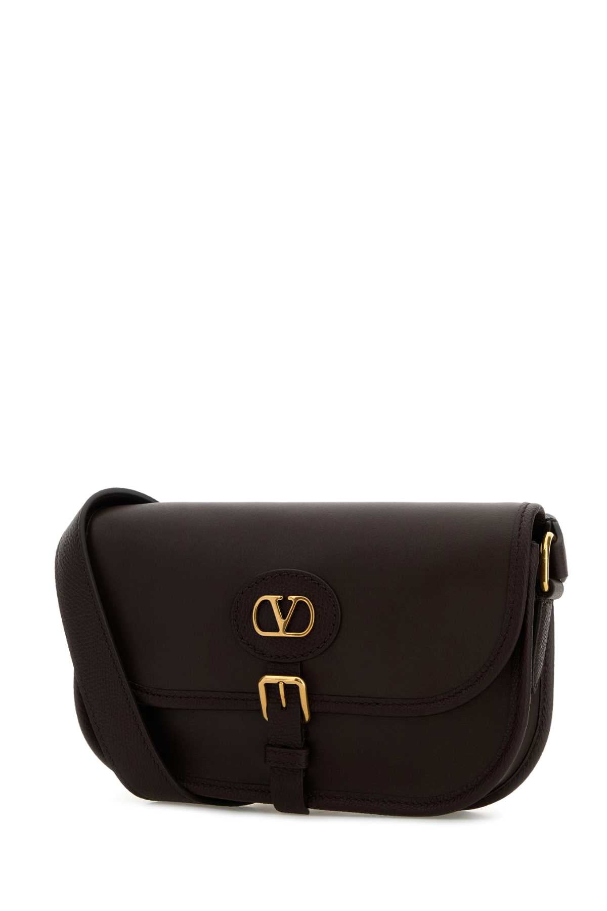 Valentino Garavani Men Brown Leather Antibes Crossbody Bag