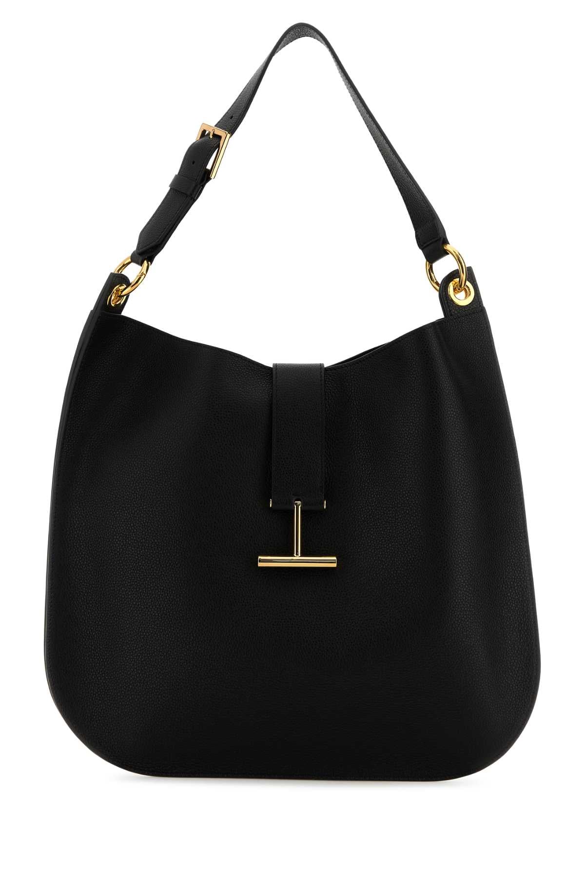 TOM FORD Tom Ford Women Black Leather Shoulder Bag