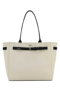 TOM FORD Tom Ford Women Ivory Canvas Shopping Bag