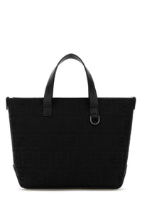 Fendi Men Black Canvas Handbag
