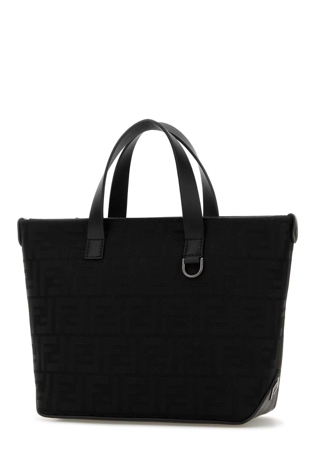 Fendi Men Black Canvas Handbag