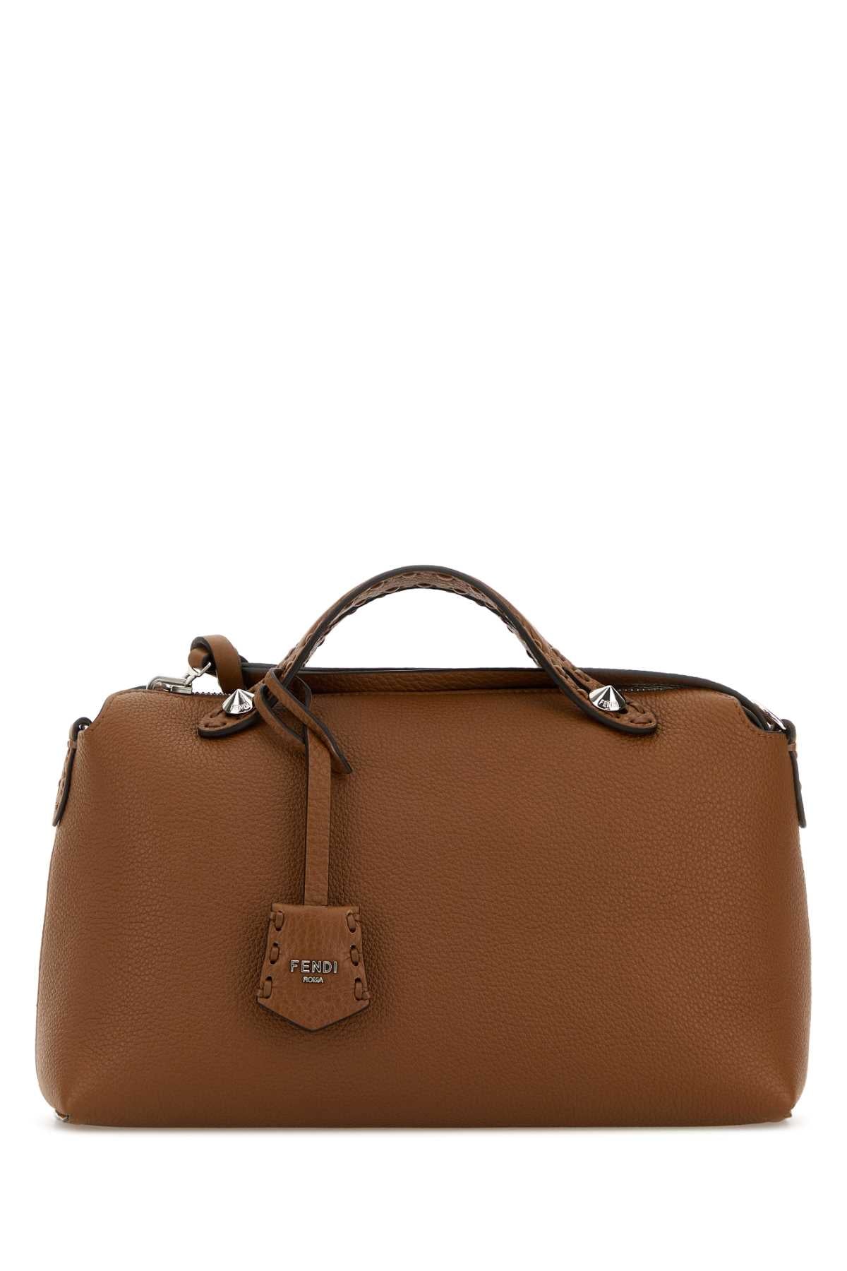 Fendi Women Caramel Leather Medium By The Way Reversible Handbag