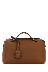 Fendi Women Caramel Leather Medium By The Way Reversible Handbag