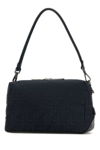 Fendi Men Midnight Blue Canvas Lui Medium Shoulder Bag
