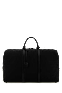 FENDI Fendi Men Black Fabric Large Ff Travel Bag