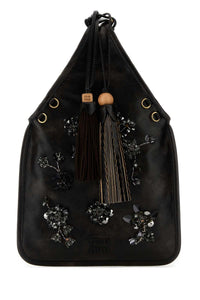 Miu Miu Women Black Nappa Leather Handbag