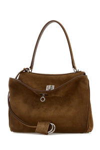 BALENCIAGA Balenciaga Women Camel Suede Small Rodeo Handbag
