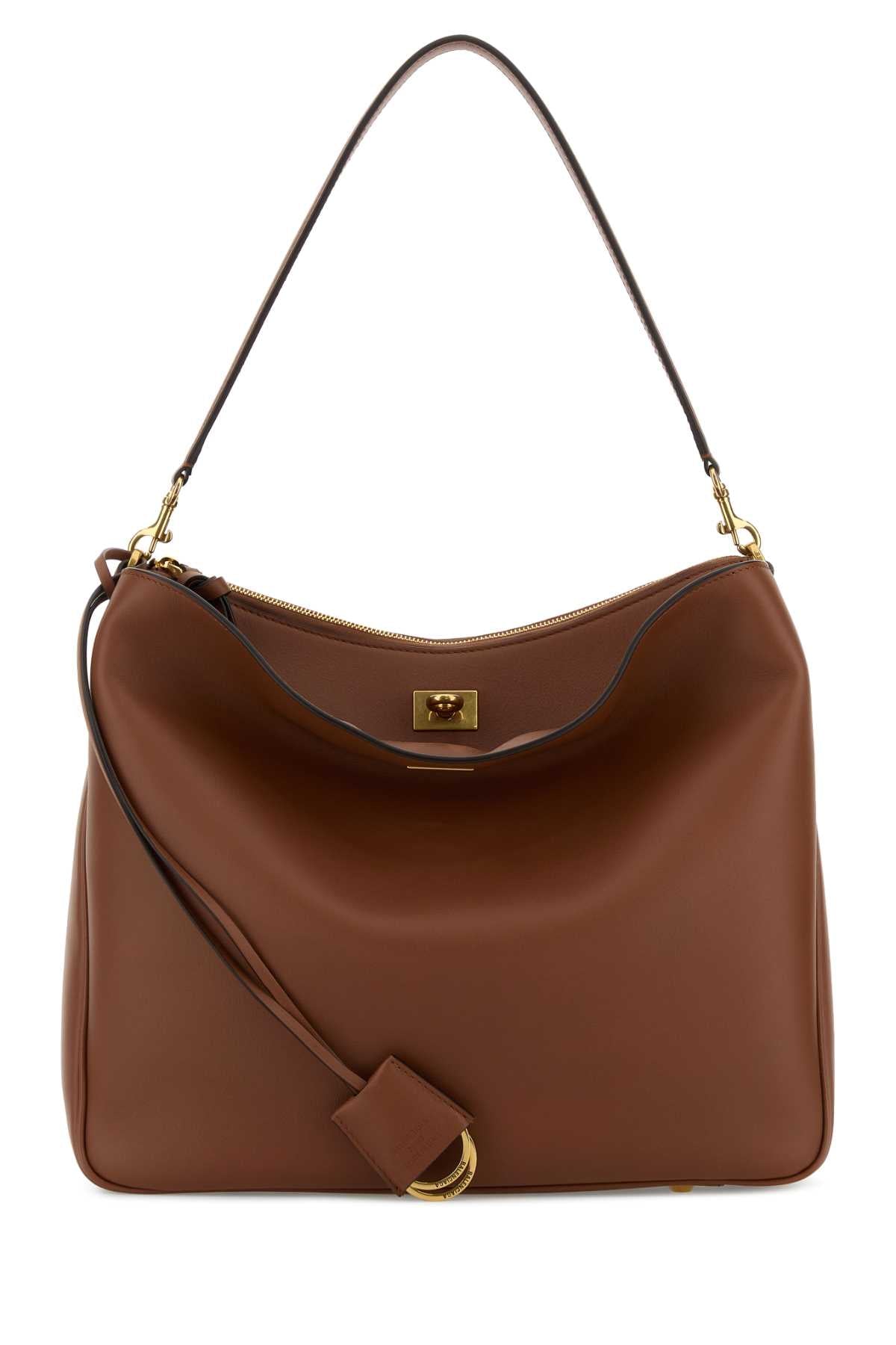BALENCIAGA Balenciaga Women Caramel Leather Medium Rodeo Handbag