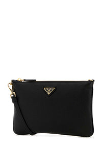 Prada Women Black Leather Crossbody Bag