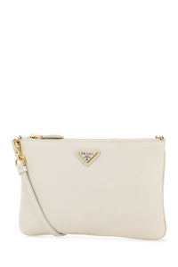 Prada Women White Leather Crossbody Bag