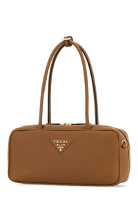 Prada Women Caramel Leather Shoulder Bag