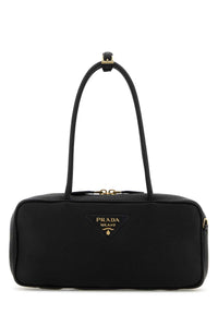Prada Women Black Leather Shoulder Bag