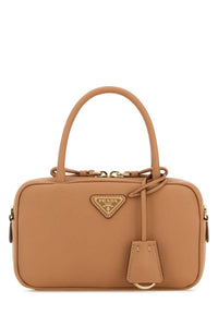 Prada Women Peach Leather Handbag