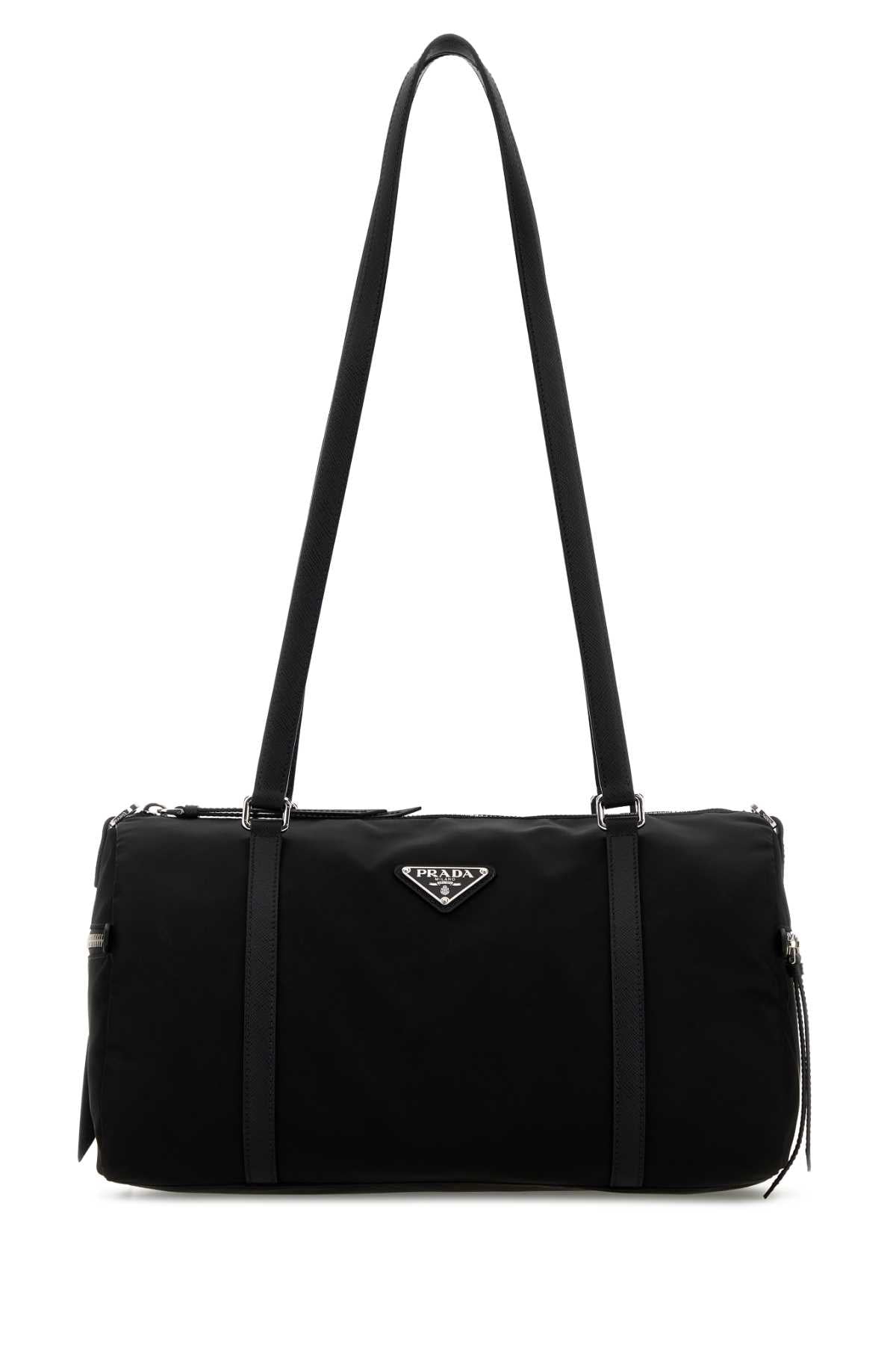 Prada Women Black Re-Nylon Large Shoulder Bag