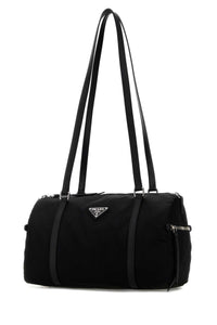 Prada Women Black Re-Nylon Large Shoulder Bag