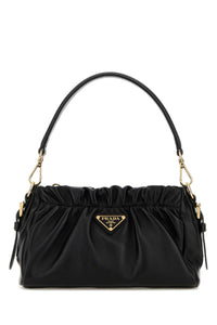 Prada Women Black Nappa Leather Handbag