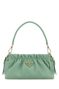 Prada Women Mint Green Nappa Leather Handbag