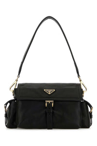Prada Women Black Nappa Leather Prada Explore Shoulder Bag