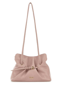 Prada Women Pink Nappa Leather Small Prada Dana Bucket Bag